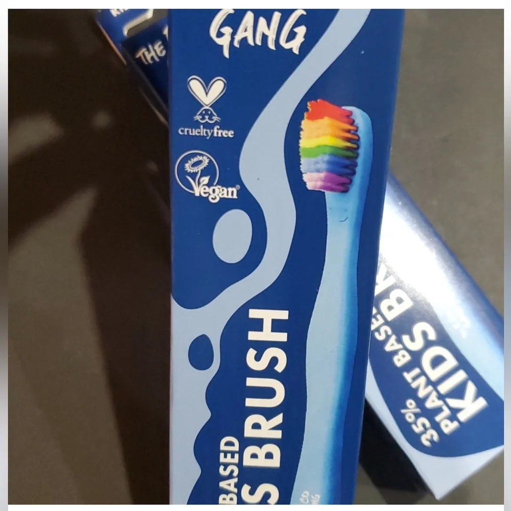 2pack The Eco Gang plant‎ based kids ultra soft toothbrush brand new